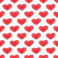 Seamless pattern with hand drawn heart doodle for decorative print, wrapping paper, greeting cards and fabric vector