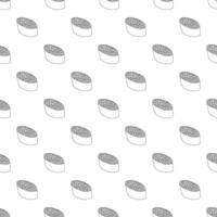 Seamless pattern with sushi for decorative print, wrapping paper, menu, wallpaper and fabric vector