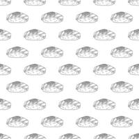 Seamless pattern with sushi for decorative print, wrapping paper, menu, wallpaper and fabric vector