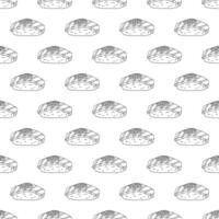 Seamless pattern with sushi for decorative print, wrapping paper, menu, wallpaper and fabric vector