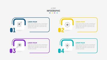 Three Step Infographic label design template with line icons. process steps diagram, presentations, workflow layout, banner, flow chart, info graph illustration. vector