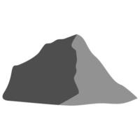 a mountain peak is shown in a flat style vector