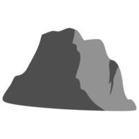a mountain peak is shown in a flat style vector