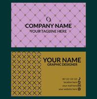 Professional creative business card design template vector