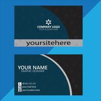 Professional creative business card design template vector