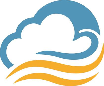 a abstract cloud logo vector