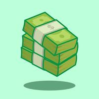 Money Cartoon illustration. Cash. Cash Money illustration and icon for print and digital design vector