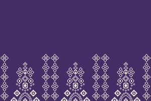 tradicional étnico motivos ikat geométrico tela modelo cruzar puntada.ikat bordado étnico oriental píxel púrpura Violeta antecedentes. resumen, ilustración. textura,bufanda,decoración,papel tapiz. vector