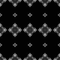 tradicional negro étnico motivos ikat geométrico tela modelo cruzar puntada.ikat bordado étnico oriental píxel negro fondo.abstracto, ilustración. textura, decoración, papel tapiz. vector