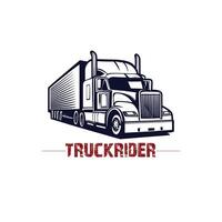 diseño de logotipo de camión vector