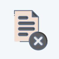 Icon Eliminate. related to Delete symbol. doodle style. simple design illustration vector