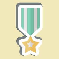 Sticker America Millitary Badge. related to America symbol. simple design illustration vector