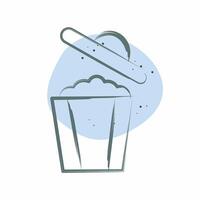 Icon Waste. related to Delete symbol. Color Spot Style. simple design illustration vector