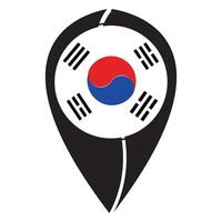 vectors illustration of the South Korean flag icon