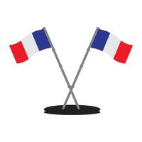 vectors illustration icon of the flag of France