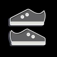 icono botas. relacionado a rugby símbolo. lustroso estilo. sencillo diseño ilustración vector