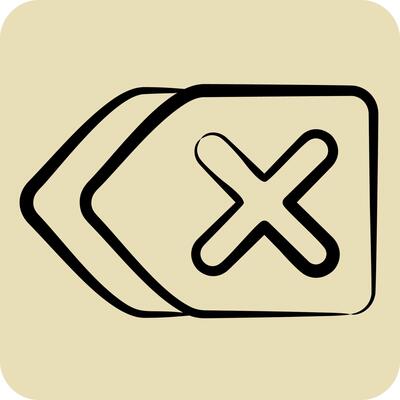 Icon Remove. related to Delete symbol. hand drawn style. simple design illustration