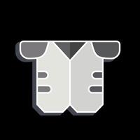 Icon Armour. related to Rugby symbol. glossy style. simple design illustration vector