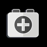 Icon First Aid kit. related to Rugby symbol. glossy style. simple design illustration vector