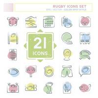 Icon Set Home. related to Sports symbol. Color Spot Style. simple design illustration vector
