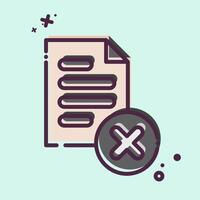 Icon Eliminate. related to Delete symbol. MBE style. simple design illustration vector