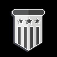 Icon Insignia. related to America symbol. glossy style. simple design illustration vector