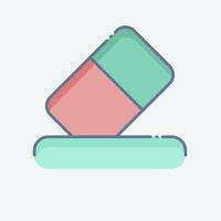 Icon Erase. related to Delete symbol. doodle style. simple design illustration vector
