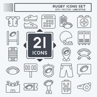 Icon Set Home. related to Sports symbol. line style. simple design illustration vector