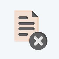 Icon Eliminate. related to Delete symbol. flat style. simple design illustration vector