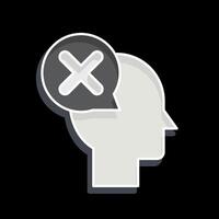 Icon Refuse. related to Delete symbol. glossy style. simple design illustration vector