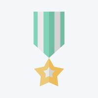 icono America militar insignia. relacionado a America símbolo. plano estilo. sencillo diseño ilustración vector