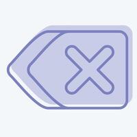 Icon Remove. related to Delete symbol. two tone style. simple design illustration vector