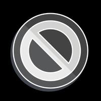 Icon Cancel. related to Delete symbol. glossy style. simple design illustration vector