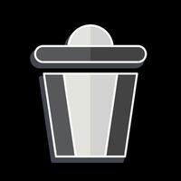 Icon Trash. related to Delete symbol. glossy style. simple design illustration vector