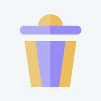 Icon Trash. related to Delete symbol. flat style. simple design illustration vector
