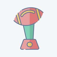 Icon Trophy. related to Rugby symbol. doodle style. simple design illustration vector