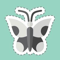 Sticker line cut Nature. related to America symbol. simple design illustration vector