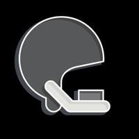 Icon Helmet. related to Rugby symbol. glossy style. simple design illustration vector