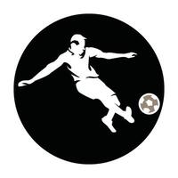 person kicking ball icon illustration symbol design vector