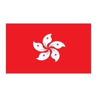 vectors illustration Hong Kong flag icon symbol design