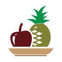 fruit and vegetable icon illustration symbol design vector