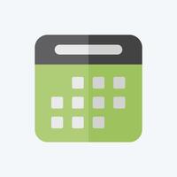 Icon Calendar. related to Rugby symbol. flat style. simple design illustration vector