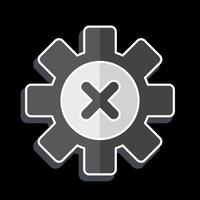 Icon Error. related to Delete symbol. glossy style. simple design illustration vector