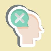 Sticker Refuse. related to Delete symbol. simple design illustration vector