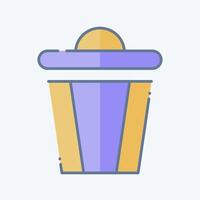 Icon Trash. related to Delete symbol. doodle style. simple design illustration vector