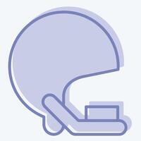 icono casco. relacionado a rugby símbolo. dos tono estilo. sencillo diseño ilustración vector