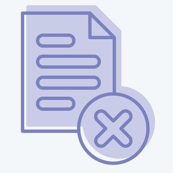 Icon Eliminate. related to Delete symbol. two tone style. simple design illustration vector