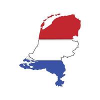 Países Bajos país mapa icono ilustración símbolo diseño vector