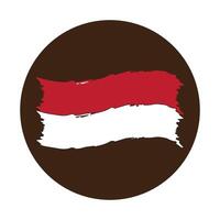 vectors illustration symbol design flag of Indonesia