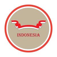 vectors illustration symbol design flag of Indonesia